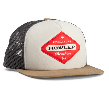 Howler Brothers Posse Badge Snapback Hat - Mens, Stone, One Size, 160619F-PBS
