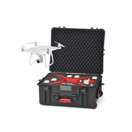 HPRC DJI Phantom 4 Case with Pre-Cut Foam Interior and Wheels, Case Only, Black PHA4-2700W-01