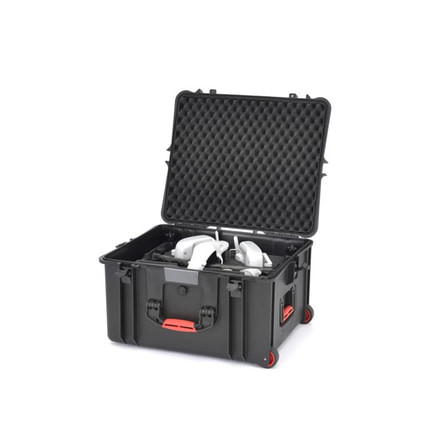 HPRC Plastic Case for DJI Inspier 1 Pro with Wheels, Case and Foam Only, Black INS2730W-02