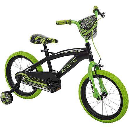 Huffy Kinetic Kids Bike - Boys, Green/Black, 16 in, 21822