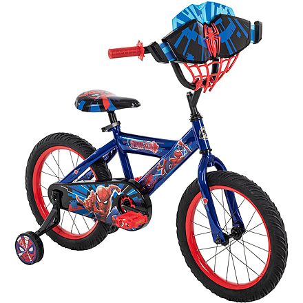 Huffy Spider-Man Kids Bike - Boys, Red/Blue/Black, 16 in, 21962