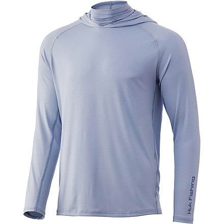 HUK Performance Fishing A1A Hoodie - Men's, Blue Fog, XXL, H1200440-473-XXL
