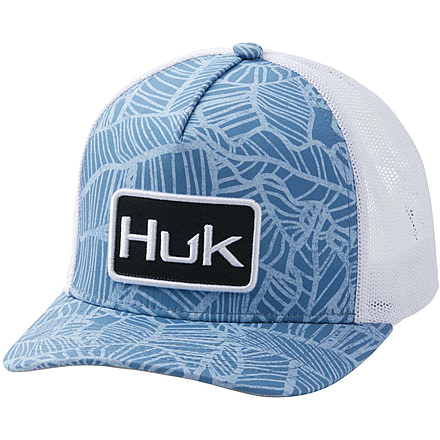 HUK Performance Fishing Linear Leaf Trucker - Womens, Titanium Blue, One Size, H6300033-428-1