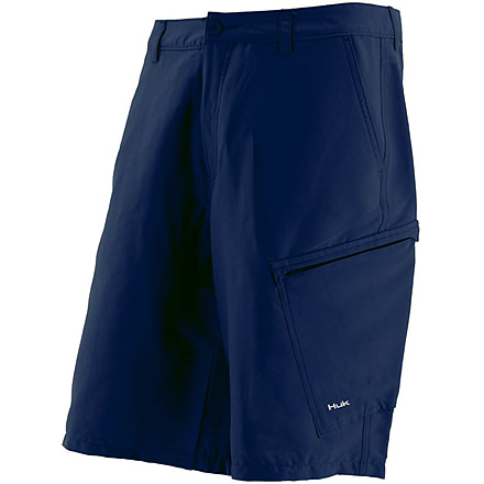 HUK Hybrid Lite Shorts, 36in Waist, Navy H2000004NVY36