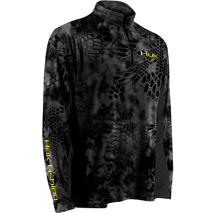 HUK Kryptek Icon 1/4 Zip, Typhon-Yellow, Medium H1200007TY1M