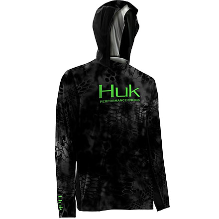 HUK Kryptek Icon Hoody, Small, Typhon-Neon Green H1200059TY2S