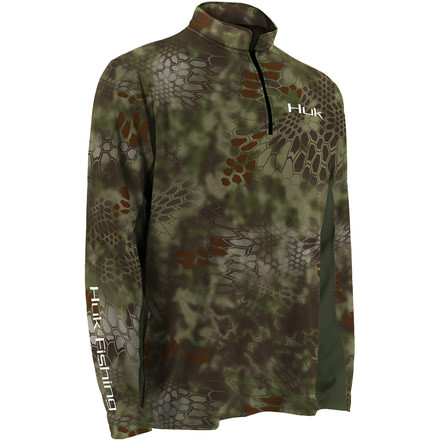 HUK Mens Kryptek Icon 1/4 Zip, Kryptek Mandrake H1200007MDKS
