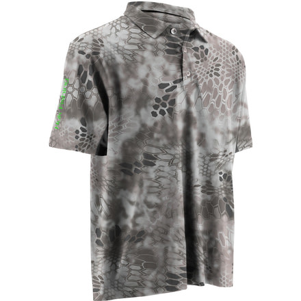HUK Mens Kryptek Icon Polo Shirt, Kryptek Raid H1200066RADS