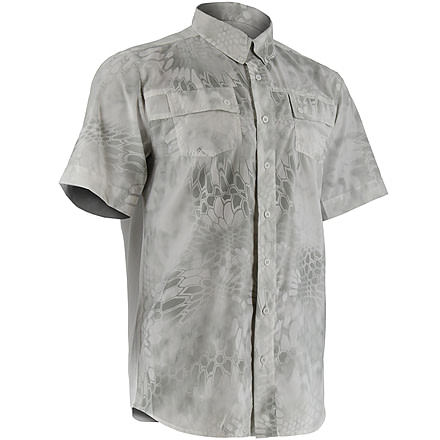 HUK Mens Kryptek Phenom Short Sleeve Shirt, Kryptek Yeti H1500020YTIXXXL