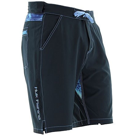 HUK NXTLVL Board Shorts, Small, Black H2000010BLKS