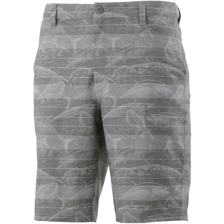 HUK Performance Fishing 21in Hybrid Fish Market Walkshort - Mens, Dark Grey Heather, 30, H2000077-025-30