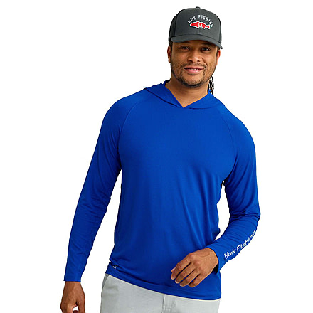 HUK Performance Fishing A1A Performance Hoodie - Mens, Ocean Blue, Large, H1200650-460-L