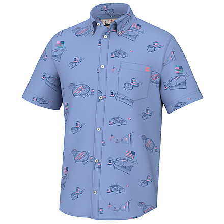 HUK Performance Fishing Americookin Kona - Mens, Quiet Harbor, S, H1500198-445-S