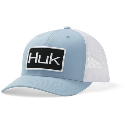 HUK Performance Fishing Angler Trucker Mesh Hat - Mens, Carolina Blue, One Size, H3000228-420-1