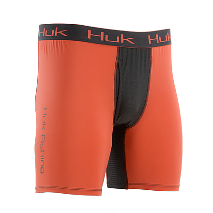 HUK Performance Fishing Boxer Jock Baselayer, Boxer Jock - Mens, Coral, 2XL, H5000016-630-XXL