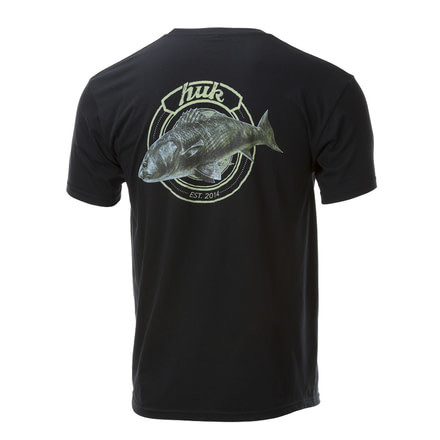 HUK Performance Fishing Bull Brigade Tops, Short Sleeve - Men's, Black, Medium, H1000155-001-M