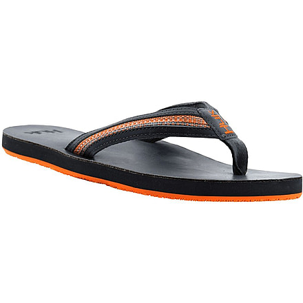 HUK Performance Fishing Caruso Men's Leather Sandals, Charcoal Gray, 13 H8331000-010-13