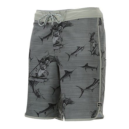HUK Performance Fishing Classic 20in Boardshort Bottoms, Board short - Mens, Olive Mermaid, 40in, H2000062-380-40