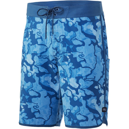 HUK Performance Fishing Current Camo Classic 20in Boardshort - Mens, North Drop, 32, H2000098-431-32