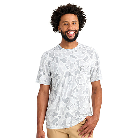 HUK Performance Fishing Drift Graphic Kc Print Shirt -Mens, Short Sleeve, White, 2XL, H1200717-100-XXL