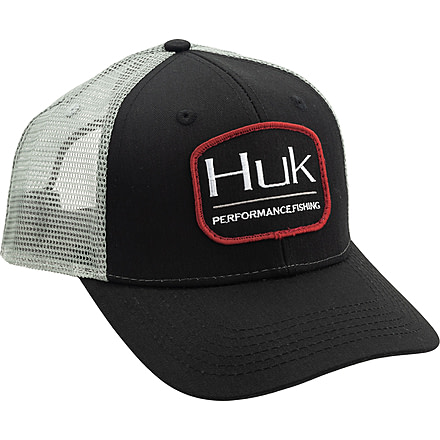 HUK Performance Fishing Drift Trucker Headwear, Cap - Mens, Black, 1, H3000194-001-1
