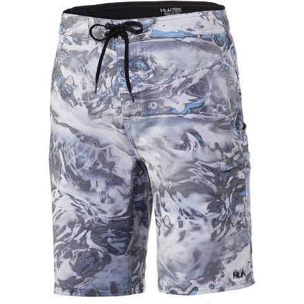 HUK Performance Fishing Freeman 21in Print Boardshort - Mens, Mossy Oak Hydro Standards, 36, H2000093-929-36