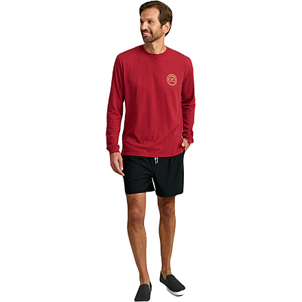 HUK Performance Fishing Graphic Long Sleeve Tee - Mens, Scarlet Blaze, Large, H1000533-621-L