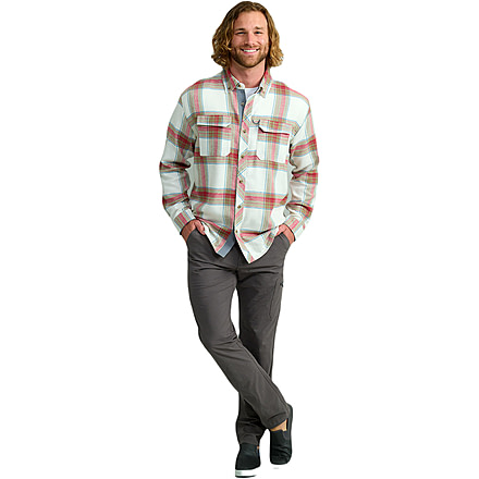 HUK Performance Fishing Hawser Plaid Flannel - Mens, Khaki, Large, H1500209-250-L