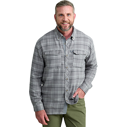 HUK Performance Fishing Hawser Plaid Flannel - Mens, Night Owl, Medium, H1500209-016-M