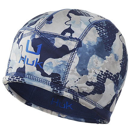 HUK Performance Fishing Huk Camo Reversable Beanie - Men's, Bluefin, One Size, H3000295-976-1