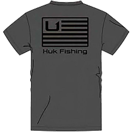 HUK Performance Fishing Huk And Bars Short Sleeve Shirt - Men's, Volcanic Ash, Medium, H1000431-013-M