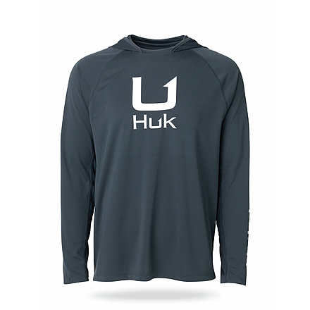 HUK Performance Fishing Icon Long Sleeve Hoodie - Mens