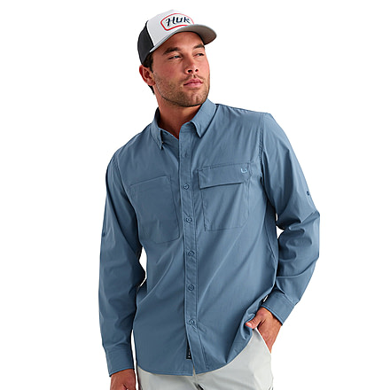 HUK Performance Fishing Icon Long Sleeve Shirt - Mens