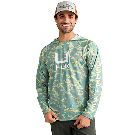 HUK Performance Fishing Icon Printed Long Sleeve Hoodie - Mens