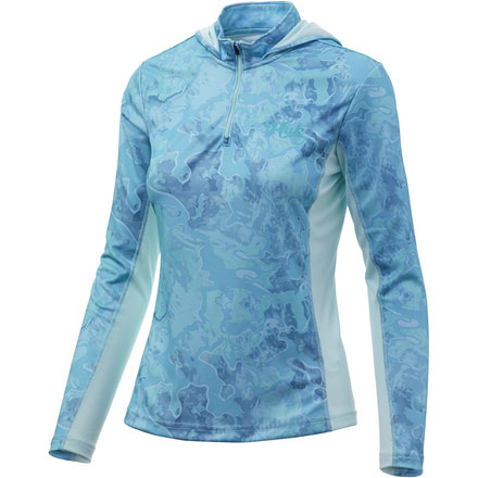HUK Performance Fishing Icon X Camo Hoodie - Womens, Boca Grande, Extra Large, H6120013-446-XL