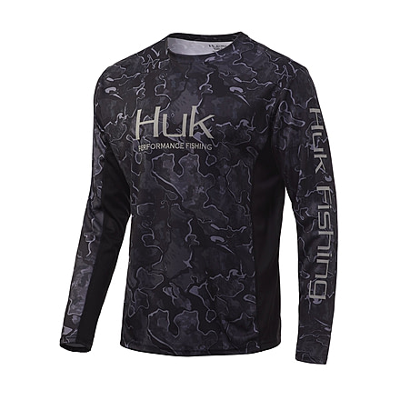 HUK Performance Fishing Icon X Camo Long Sleeve - Mens, Hannibal Bank, 2XL, H1200143-007-XXL