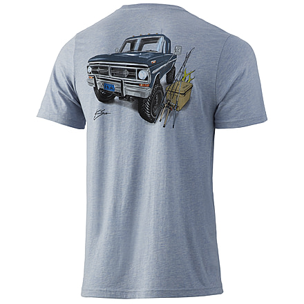 HUK Performance Fishing KC 250 Style Tee - Men's, Ice Blue Heather, Extra Large, H1000312-458-XL