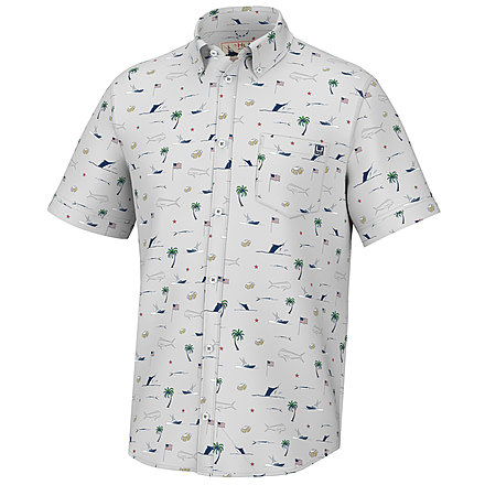 HUK Performance Fishing KC Fish Beach Freedom Kona - Mens, Harbor Mist, 3XL, H1500200-034-XXXL