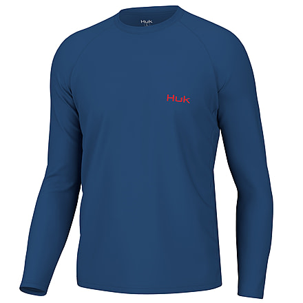 HUK Performance Fishing KC Flag Fish Pursuit - Mens, Set Sail, L, H1200512-489-L