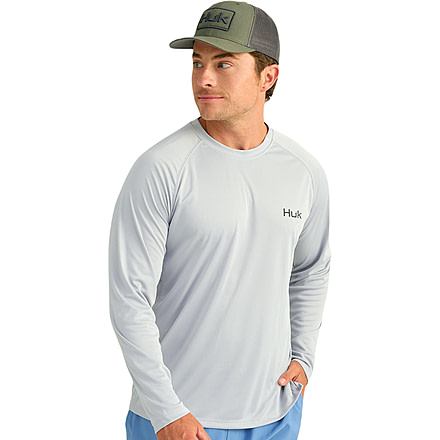 HUK Performance Fishing KC Pursuit Graphic Crew - Mens, Harbor Mist2, Medium, H1200631-035-M