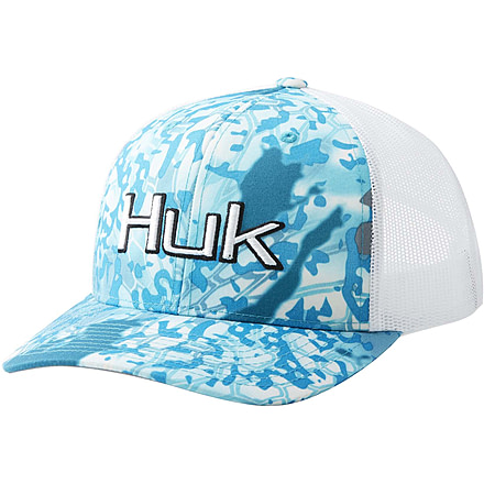 HUK Performance Fishing Kryptek Current Angler Sport Trucker Cap - Mens, Kryptek Obskura Shallows, One Size, H3000245-966-1