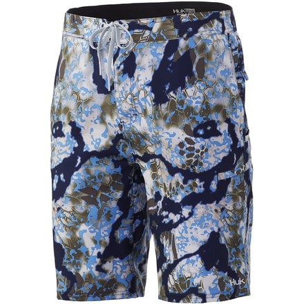 HUK Performance Fishing Kryptek Freeman 21in Boardshort - Mens, Kryptek Obskura Signa, 34, H2000100-967-34