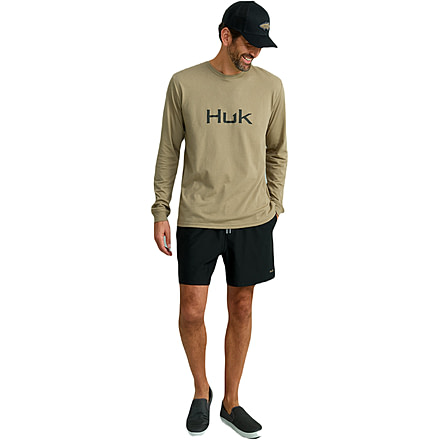 HUK Performance Fishing Logo Long Sleeve Tee - Mens, Overland Trek, Medium, H1000532-319-M