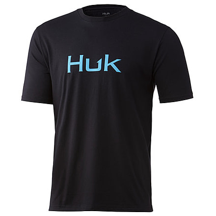 HUK Performance Fishing Logo Tee - Men's, Black, Medium, H1000359-001-M