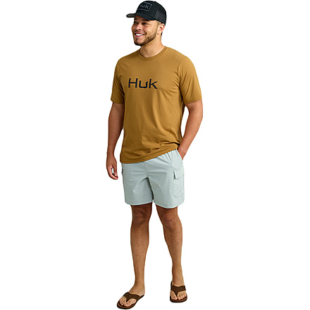 HUK Performance Fishing Logo Tee - Mens, Sand Piper, Large, H1000390-217-L
