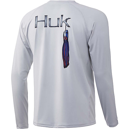 HUK Performance Fishing Marlin Lure Pursuit Graphic T-Shirt - Mens, Glacier, Medium, H1200241-051-M