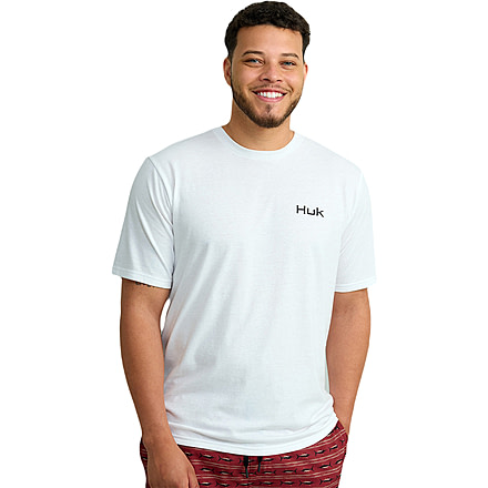 HUK Performance Fishing Marlin Rider Tee - Mens, White, 3XL, H1000535-100-XXXL