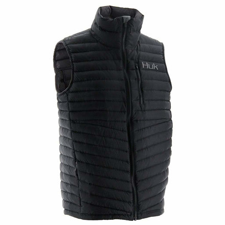 HUK Performance Fishing Mens Dyad Down Vest, Black, Medium, H4000028-001-M