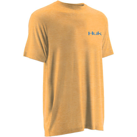 HUK Performance Fishing Mens KScott Midnight Banks Tee, Heather Orange, H1000077HOGS