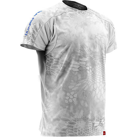 HUK Performance Fishing Mens Trophy Kryptek Short Sleeve Tee Shirt, Yeti-Grey, H1200082YT2XXXL